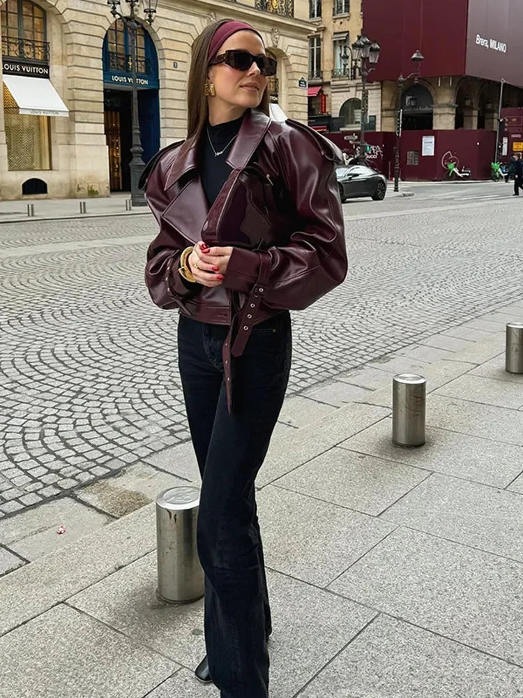 Louis | Chaqueta Efecto Piel Oversize