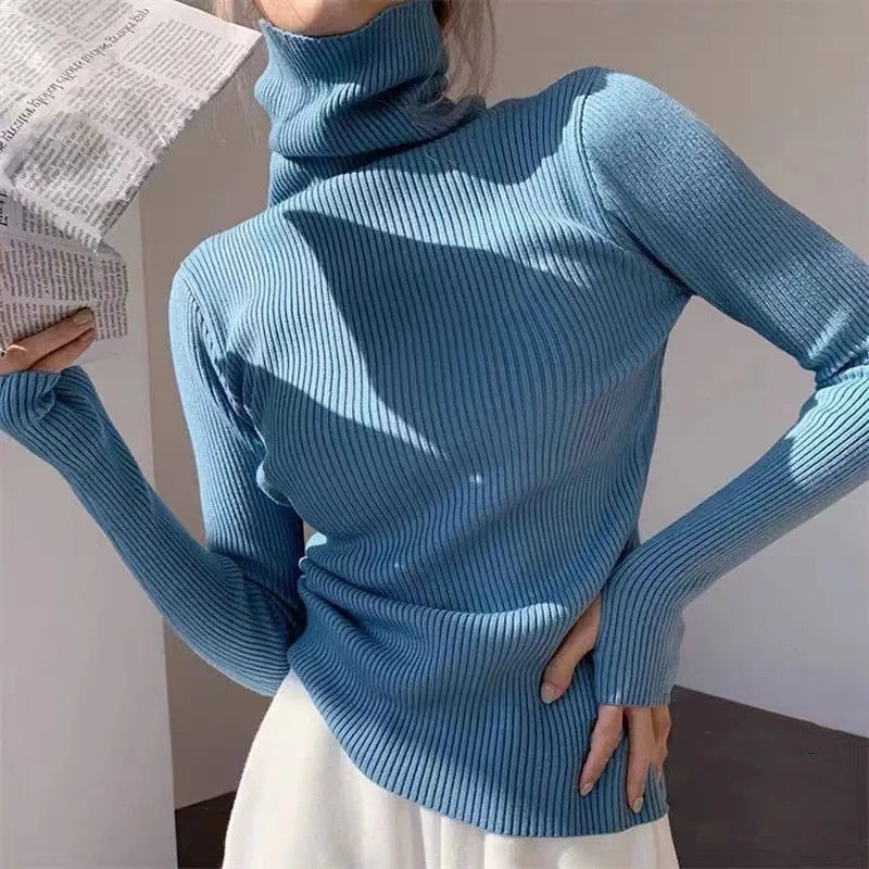 Oriana | Jersey de Punto Cuello Alto Ajustado