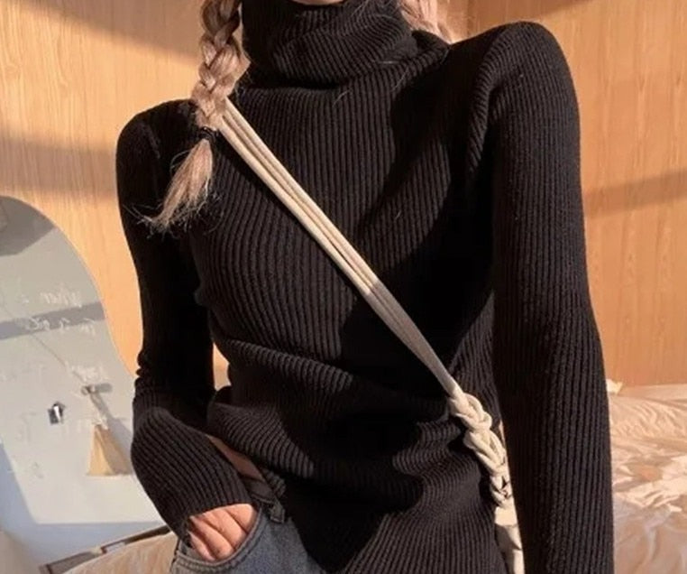 Oriana | Jersey de Punto Cuello Alto Ajustado