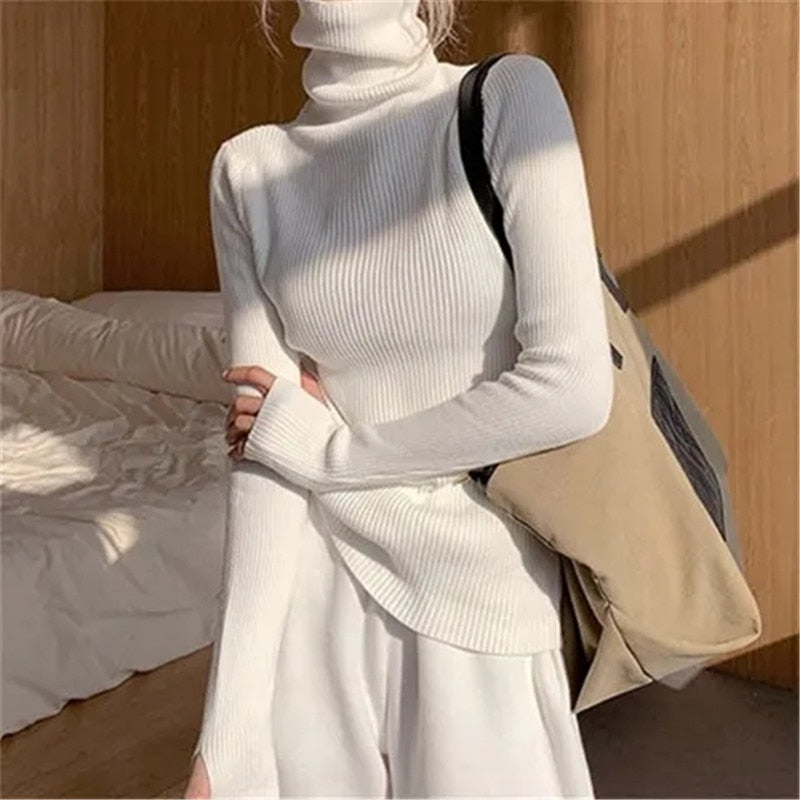 Oriana | Jersey de Punto Cuello Alto Ajustado