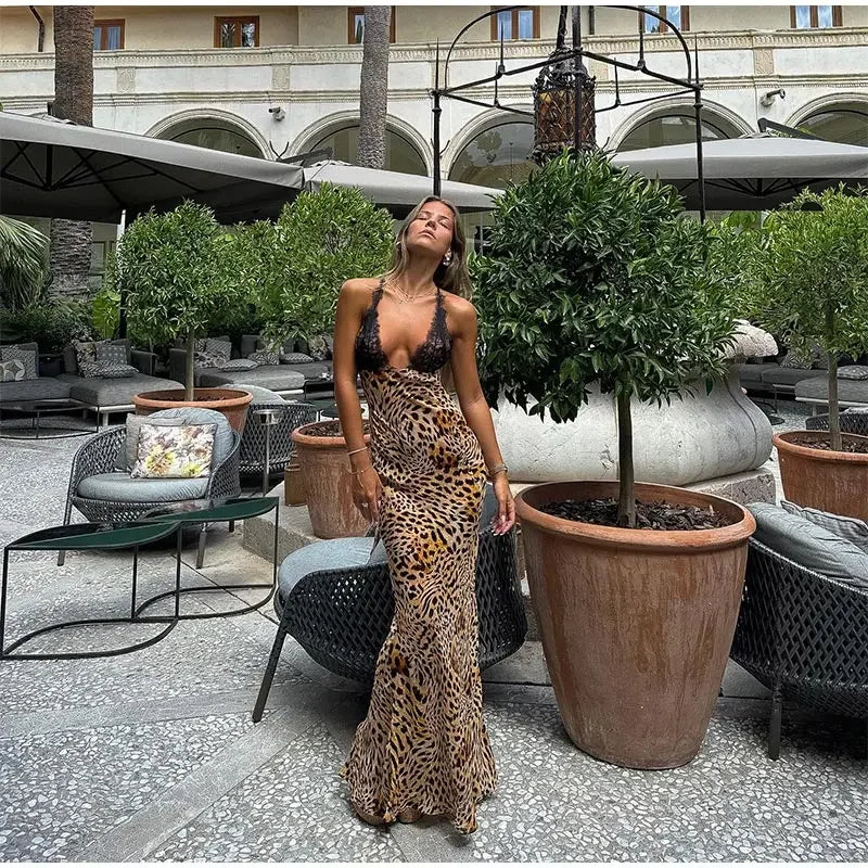 Kenia | Vestido Leopardo con Encaje